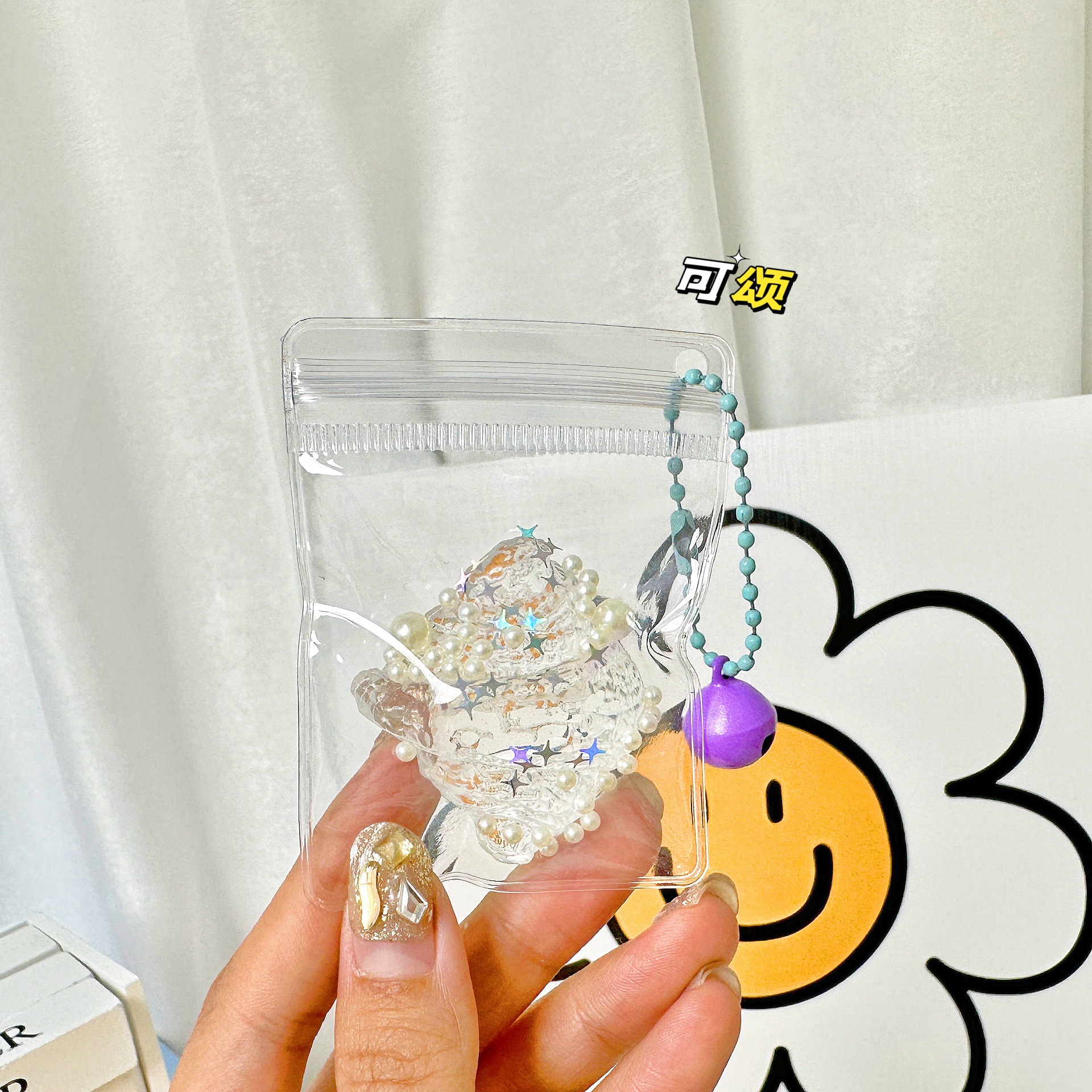 B Le Jia Jia Food Play Colgante pequeño campana nariz pequeña pellizca Le tpr mochila escolar colgante simulación juguetes ventas directas de fábrica