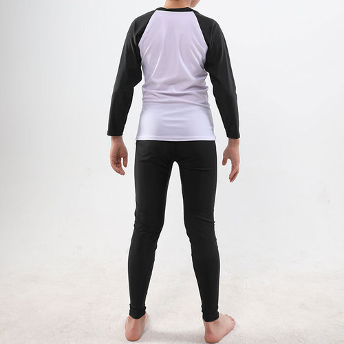  Children's Summer Swimsuit Split Swimsuit Sun Protection Long Sleeve Long Pants Boys Letter Sports Diving Quick-Drying Swimsuit