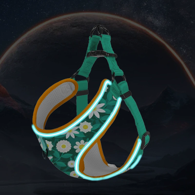 Трансграничный жилет с поводком для домашних животных Поводок для собак Светоотражающий взрывозащищенный поводок для собак Кружева для домашних животных Товары для домашних животных
