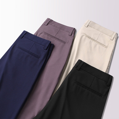 Western-style trousers Self cultivation Feet Nine points trousers summer Thin section man business affairs Casual pants Drape men's wear formal wear trousers