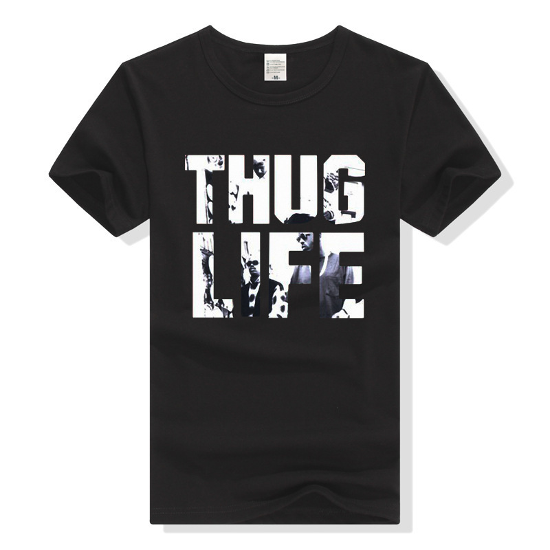 2PAC tupac Rap Hip Hop THUG LIFE Short Sleeve T-Shirt Unisex Half Sleeve