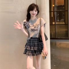 夏季减龄穿搭一整套2025小众不撞衫千金感今年流行套装绝美小裙子