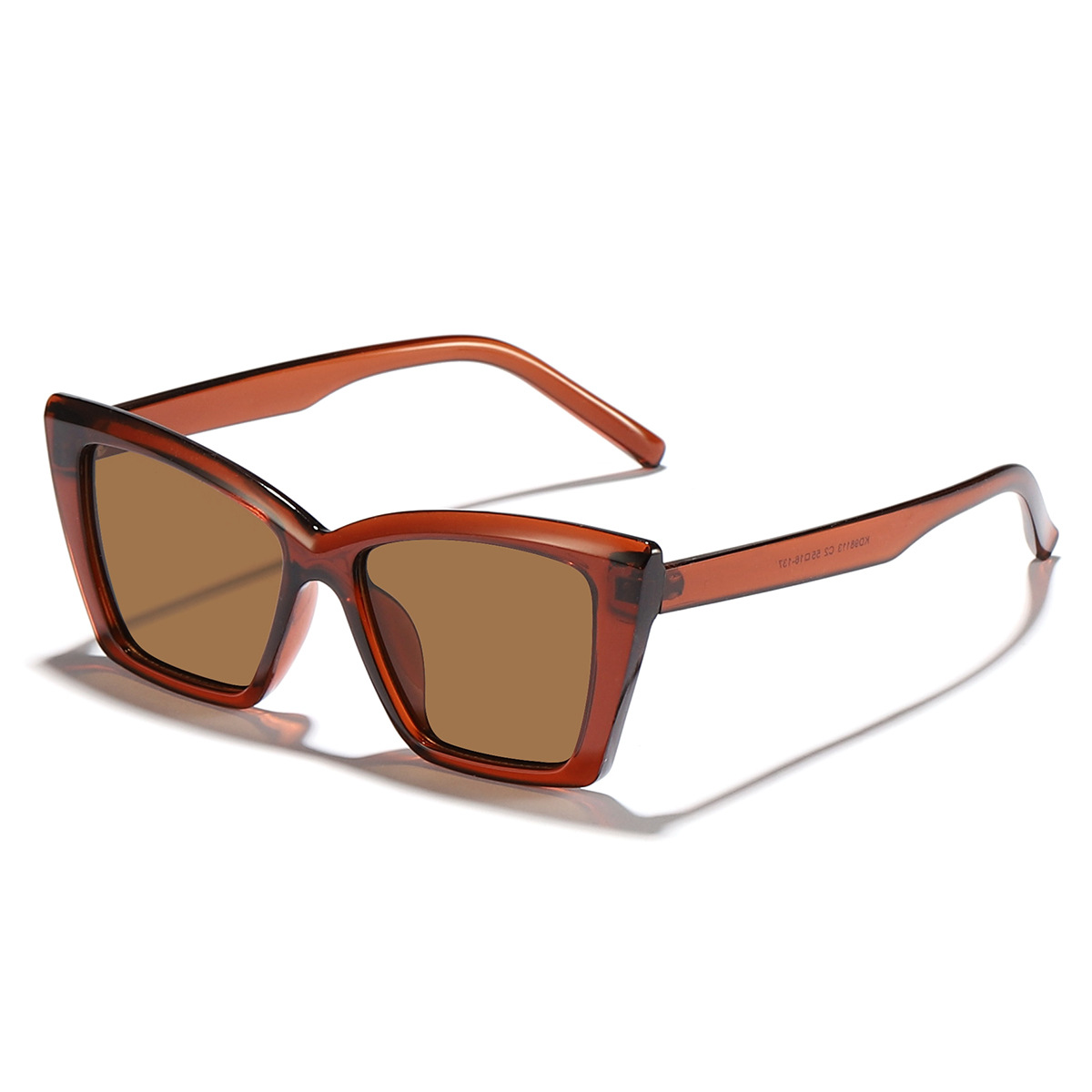 2024 nuevas gafas de sol con sombra de ojo de gato de marco grande de personalidad europea y americana
