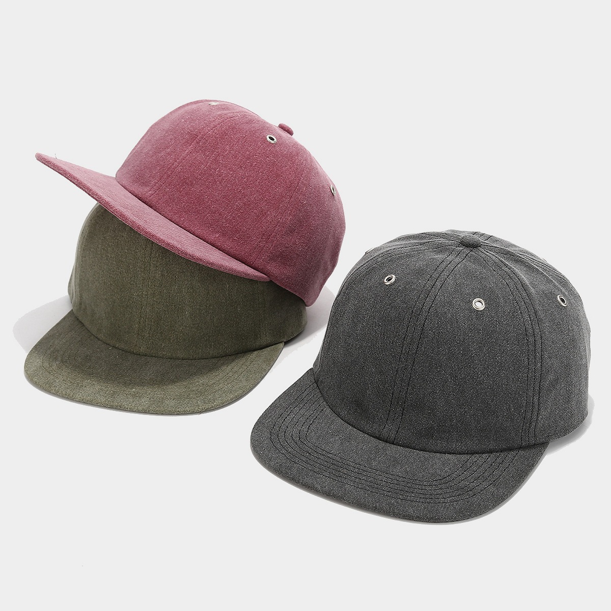 Sombrero de béisbol japonés de estilo retro de color sólido con bordes anchos, sombrero de pareja, sombrero de hip-hop de moda coreano image 4