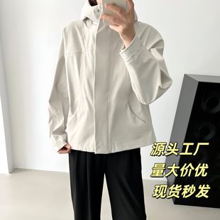 New Lulu Same Style Xiaoyu Charge Jacket Waterproof Windproof Breathable Women's Short Hooded Workwear Sports Jacket