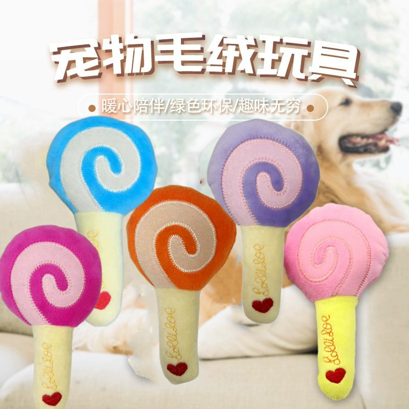 Симпатичные Интернет Популярные Леденец Pet Игрушка Конфеты Плюшевые Игрушки Собака Вокальные Игры Pet Игрушка Оптовая