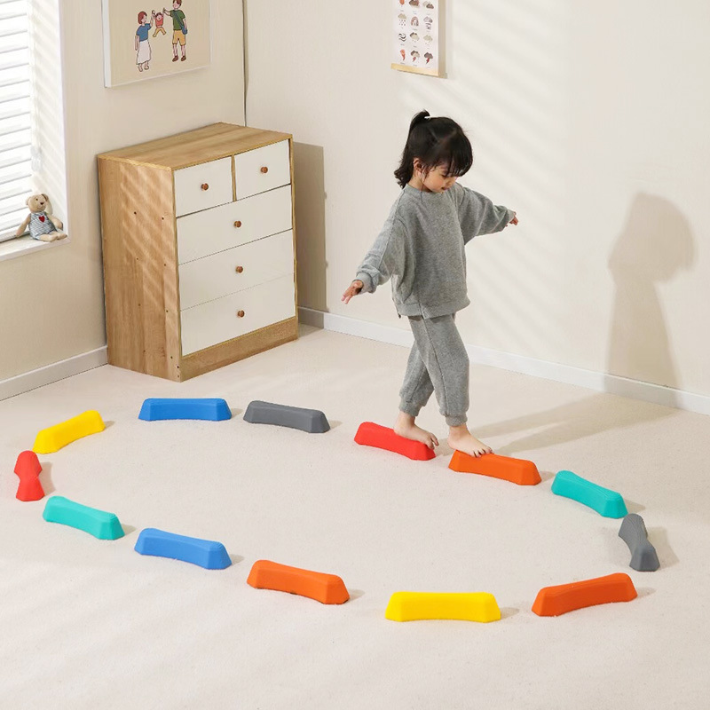 Tactigraphic Plate Inking Step Balance Single-plank Bridge Children's Feelings Physical Training Teaching Adiments Sports Crossing Stone Toy Equipment Tactigraphic Plate Inking Step Balance Single-plank Bridge Children's Feelings Physical Training Teaching Adiments Sports Crossing Stone Toy Equipment