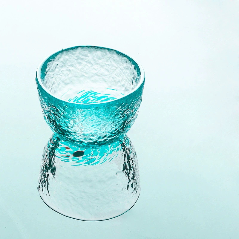 Venta directa de fábrica nuevo color gota de agua vidrio sola taza de té creativo japonés té Kung Fu juego de té maestro sola taza