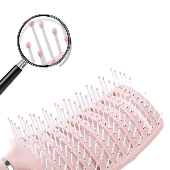 Mullido peine alto Cráneo superior costilla peine hombres y mujeres especiales de masaje antiestático peine húmedo y seco de doble uso gran peine Curvo