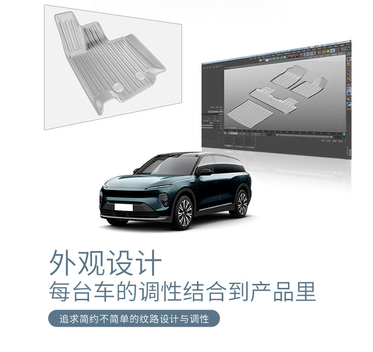 Suitable for 23-26 Nio Es8 Car Special Floor Mats Tpe Floor Mats Trunk Mats Seat Back Cushions