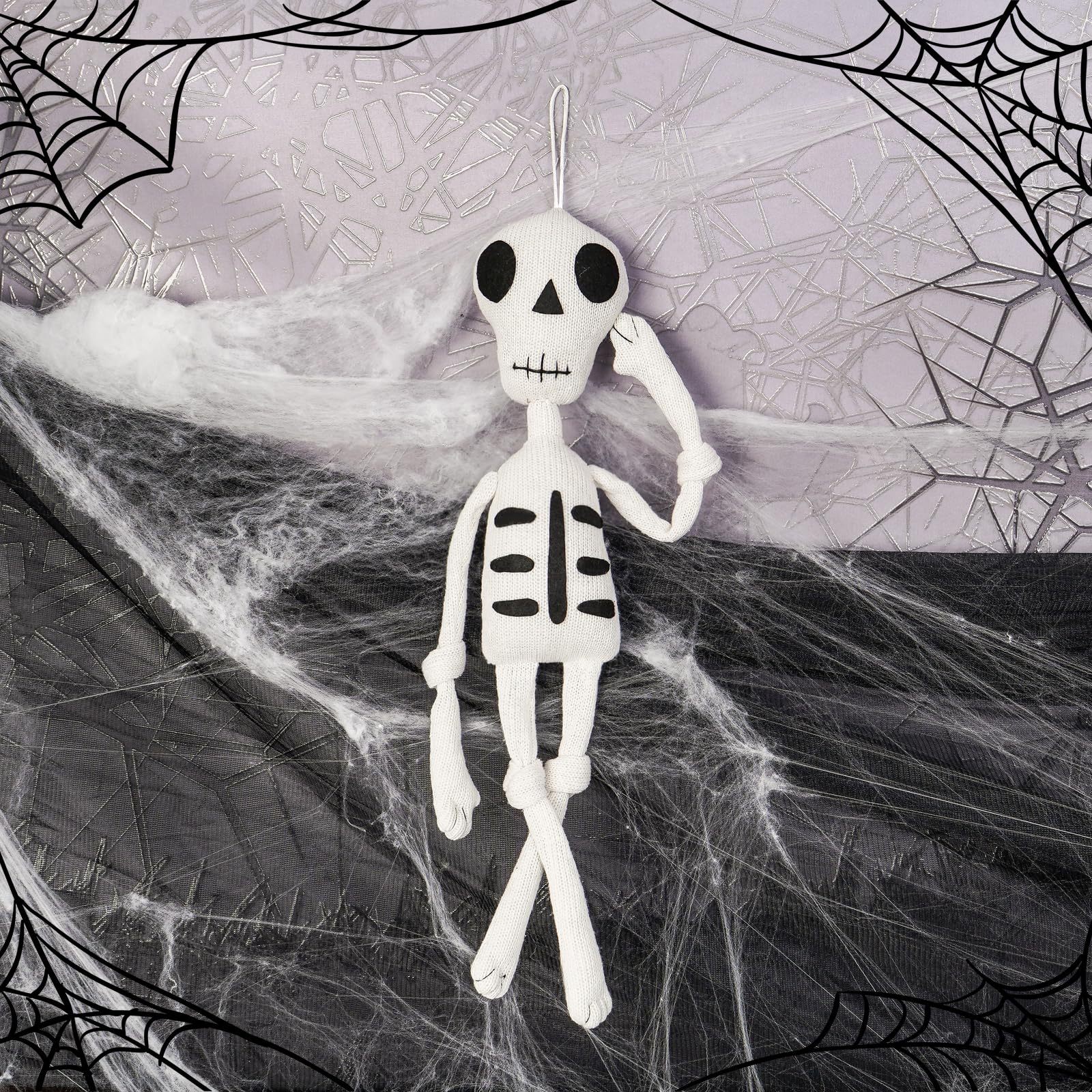 Nuevos productos transfronterizos de Halloween muñecas calaveras fiestas colgantes de atmósfera props muñecas calaveras decoración