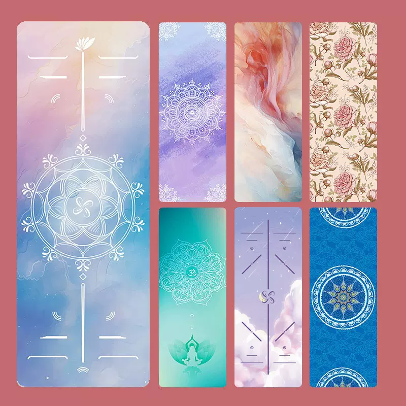 跨境专业1.5MM加宽麂皮绒橡胶瑜伽垫折叠便携铺巾吸汗便携旅行垫