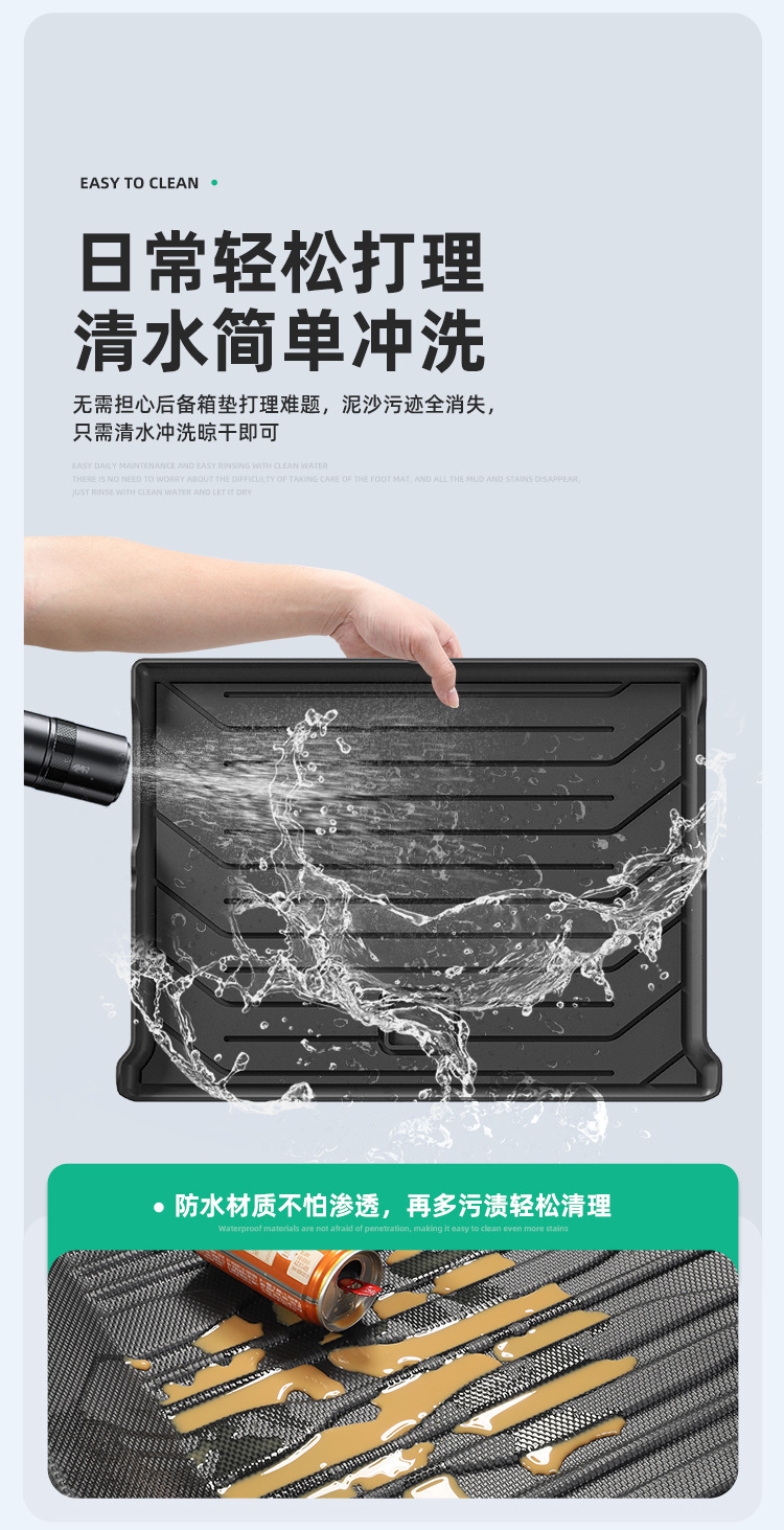 Suitable for 25 Nano 06 Car-Specific Trunk Mats, Waterproof, Stain-Resistant, Fully Environmentally Friendly Tpe Trunk Mats