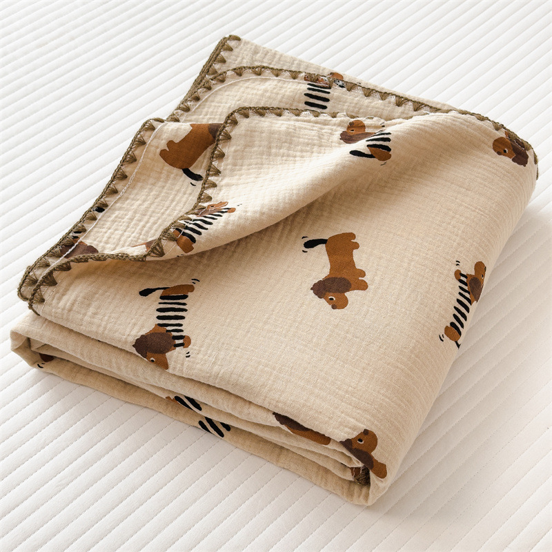 Clase A, capa de gasa de doble capa para madres y bebés, colcha de toalla, colcha de algodón, colcha de aire acondicionado para niños, manta de siesta para bebés