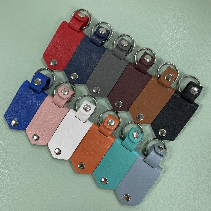 16g Weight Slip-on Clasp Closure Type Keychain Classification 1 Piece Quantity Daily Occasion Pu Leather, Aluminum sheet Material Solid Color Pattern Unisex Gender Simple Style Style Simple Style Solid Color Pu Leather Aluminum Sheet Unisex Slip-on Keychain 1