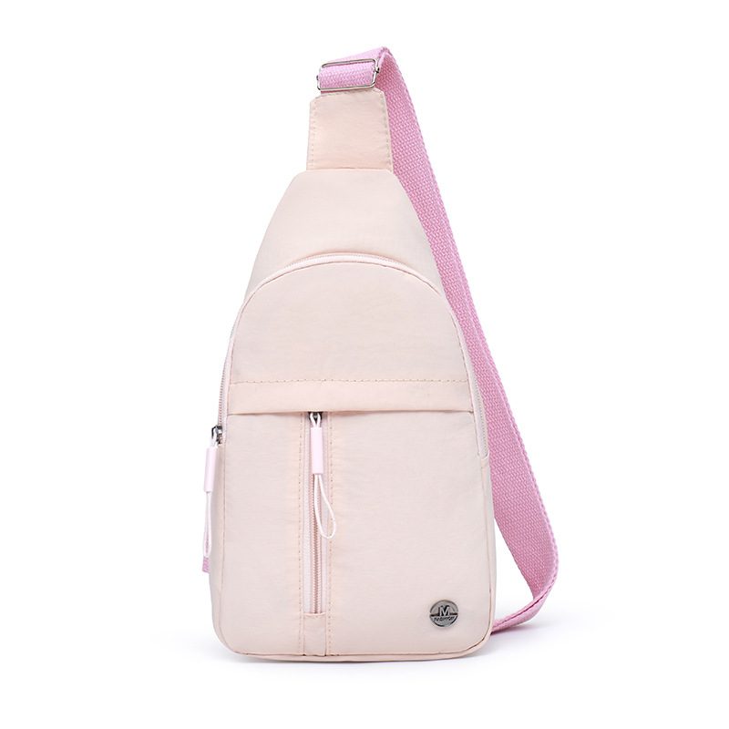 Bolso de pecho de tendencia transfronteriza para mujer multifuncional nuevo bolso de mensajero ligero hilo bordado tendencia mochila deportiva pequeña bolsa diagonal