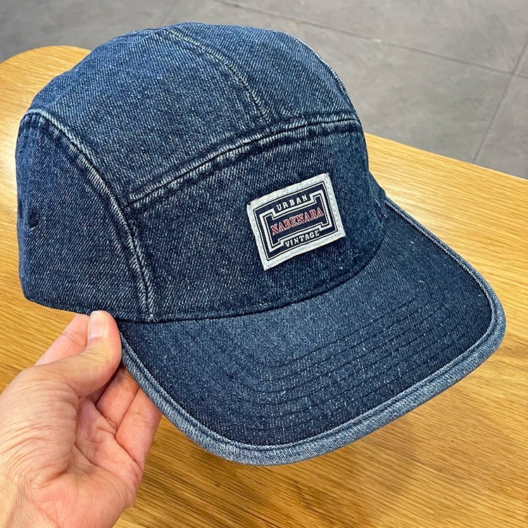 Vintage Baseballkappen aus Denim mit flachem Schirm für Herren und Damen, Harajuku Snapback Cap, modische Streetwear, 5-Panel-Skateboard-Mütze, Casquette, Gorra – Detail 13