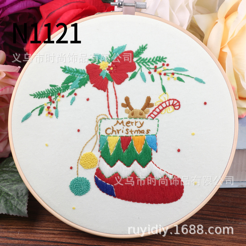 N1121麋鹿圣诞袜