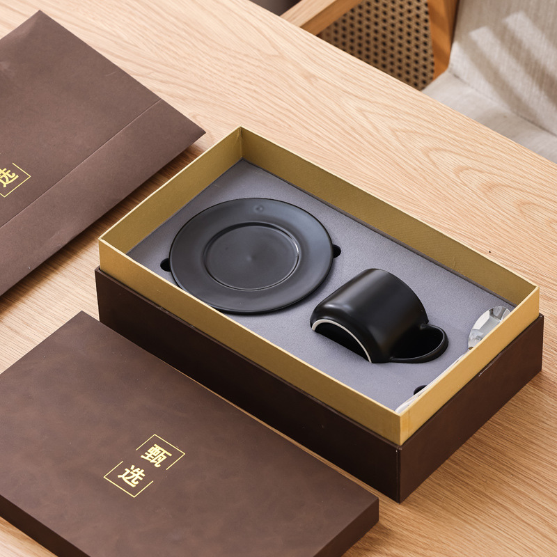 Tazas de cerámica originales tazas de café creativas tazas de agua con tazas de nuez grabadas logotipo