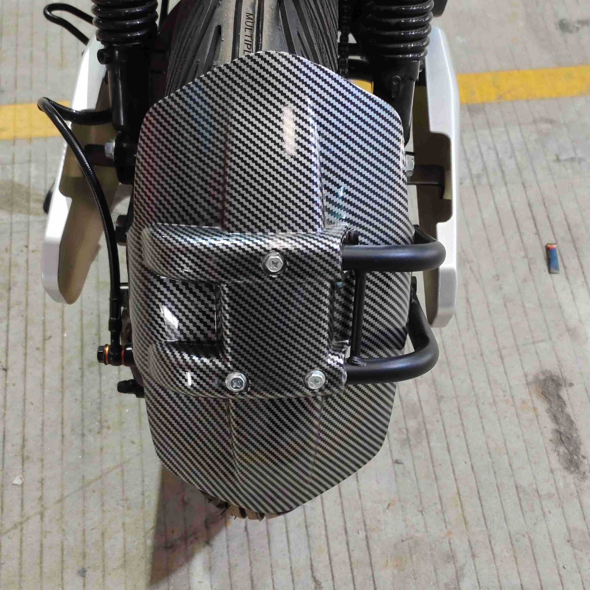 Daniu N7N9N9Gt Bull 10inch 12inch Universal Water Transfer Printing Iron Double Tube Rear Fender Mudguard for Moped