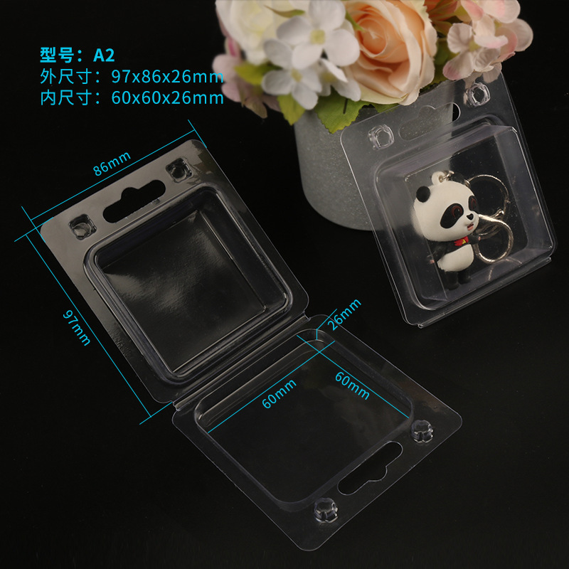 Empaquetado blíster cosmético transparente para juguetes electrónicos en stock, caja de plástico PET grueso plegable, caja blíster de PVC.