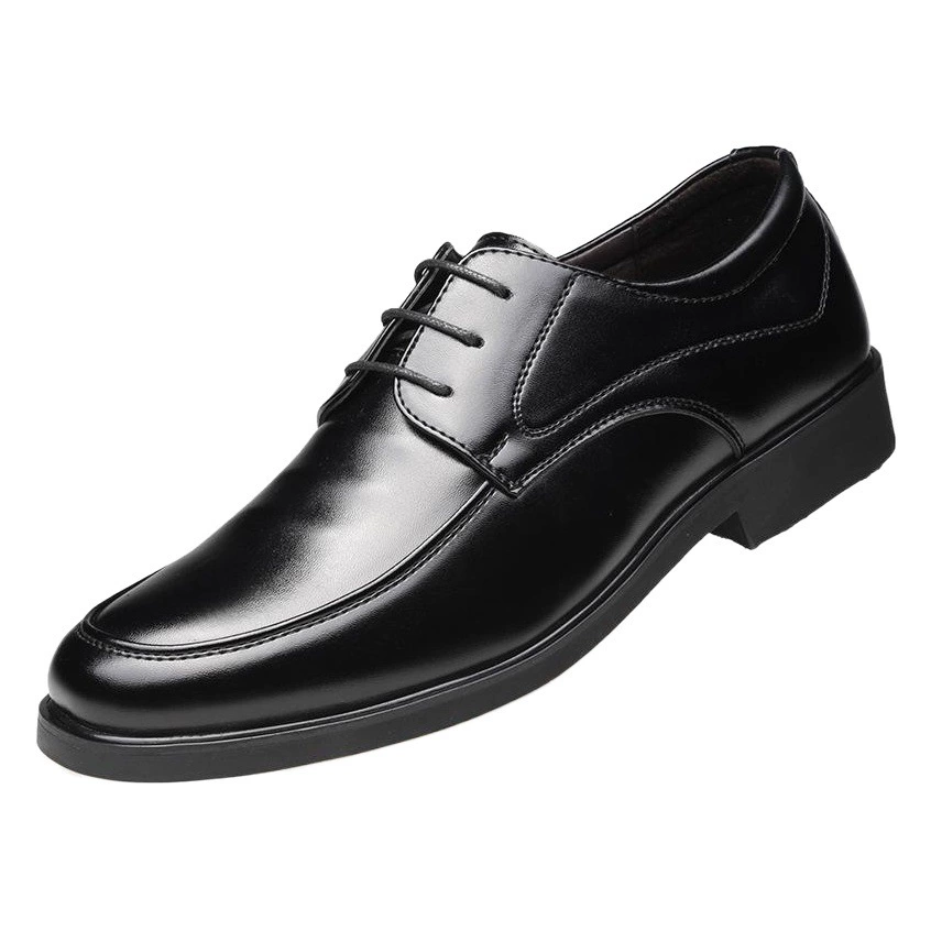 Мужская обувь подлинная кожаная обувь с шнуровкой весной и осенью мужская бизнес-обувь с круглой головкой дышащая рабочая обувь мягкая кожаная рабочая обувь