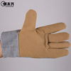 Electric welding machine welding glove Goods Architecture protect Imitation leather glove canvas Labor insurance glove supply