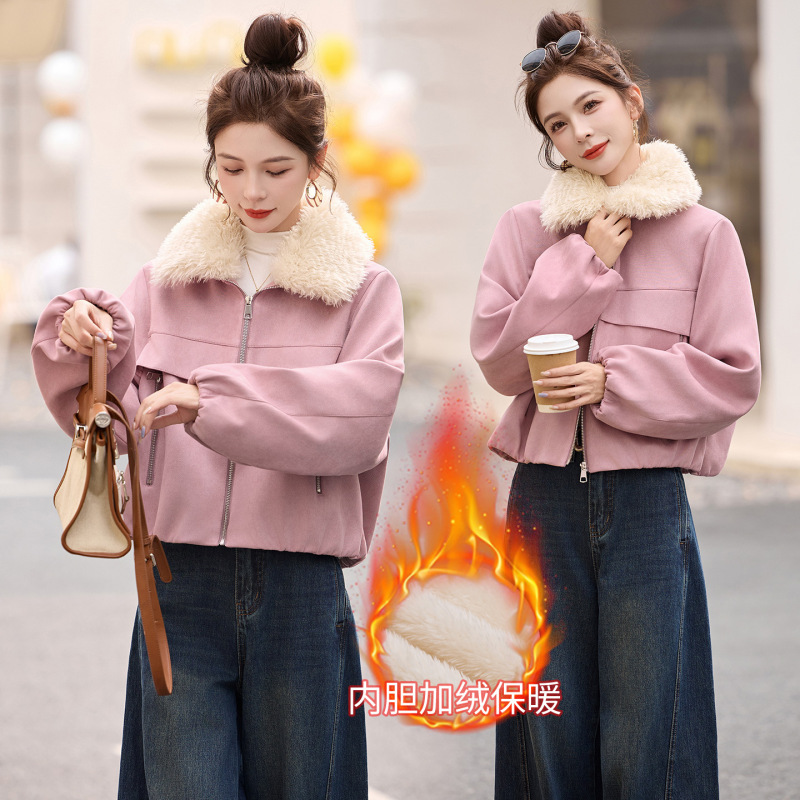 High-End Fur Integrated Genuine Leather Jacket for Women 25 New Korean Style Casual Fashion Versatile Loose Leather Jacket High-End Fur Integrated Genuine Leather Jacket for Women 25 New Korean Style Casual Fashion Versatile Loose Leather Jacket