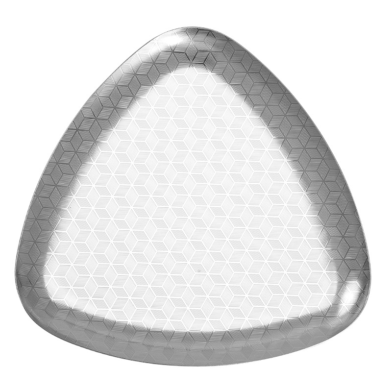 Cubo de almacenamiento bandeja de joyería triangular nórdica decoración ligeramente lujoso alto perfume cosmético lavabo