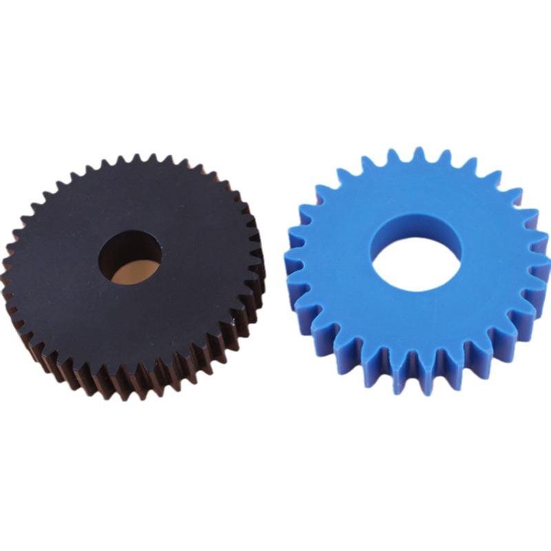 Piezas de engranaje de nylon moldeado por inyección mecánica piezas de plástico perfiladas equipos de transporte de rueda dentada piezas estándar de engranaje de nylon image 6