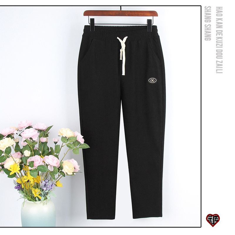 Autumn Women's Pants Corduroy Pants Kapok Women's Small Casual Pants Fashion Sweat Pants Drawstring Black Straight Leg Pants Autumn Women's Pants Corduroy Pants Kapok Women's Small Casual Pants Fashion Sweat Pants Drawstring Black Straight Leg Pants