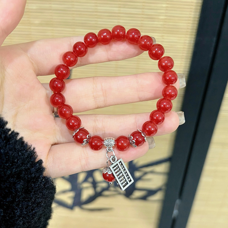 Ábaco pareja amigas pulseras artificiales hombres y mujeres pulseras regalo de cumpleaños estilo nacional nuevo hombre