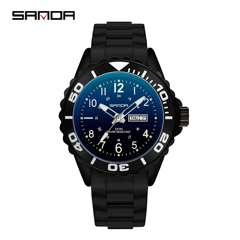SANDA 1053 estilo reloj de cuarzo para hombres y mujeres estudiantes de secundaria fresco impermeable moda personalizada Reloj Deportivo Creativo