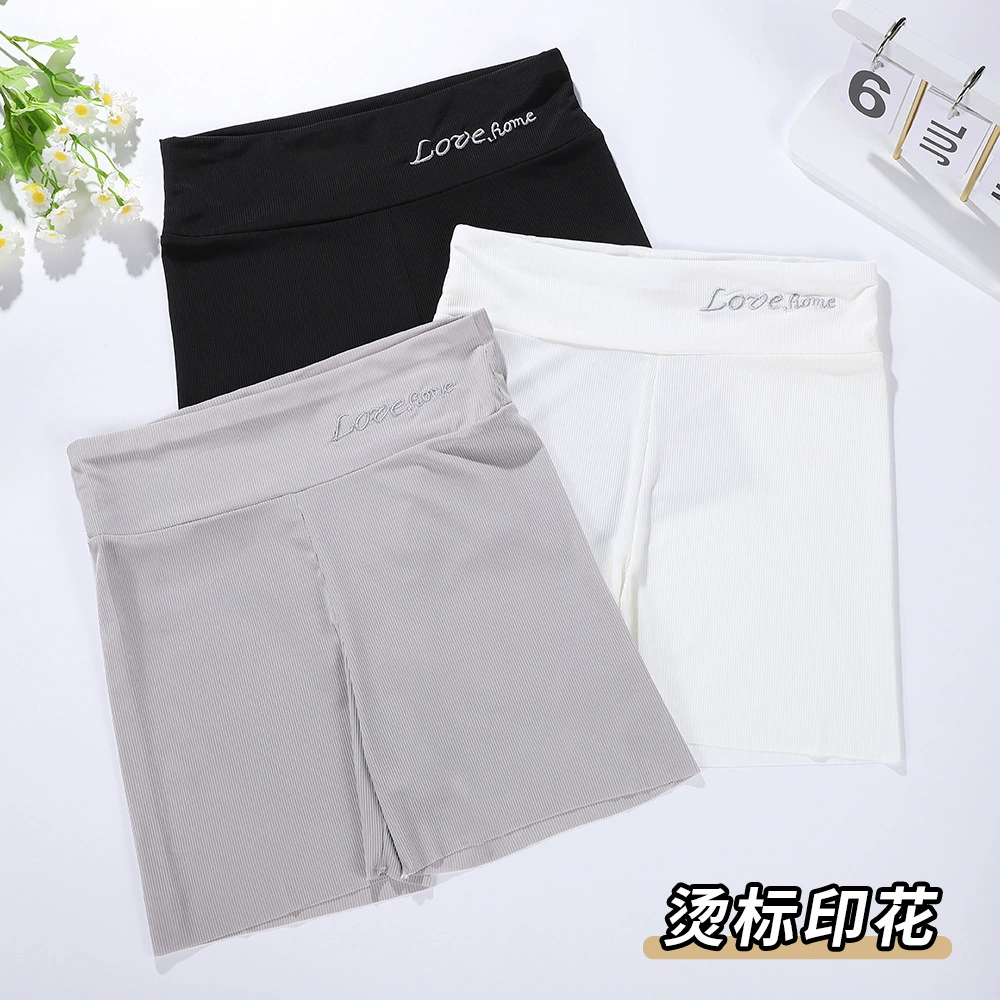 Осенне-зимние тонкие леггинсы-шорты с высокой талией, подтягивающие бедра, три четверти длины, для спорта и фитнеса, облегающие шорты для женщин