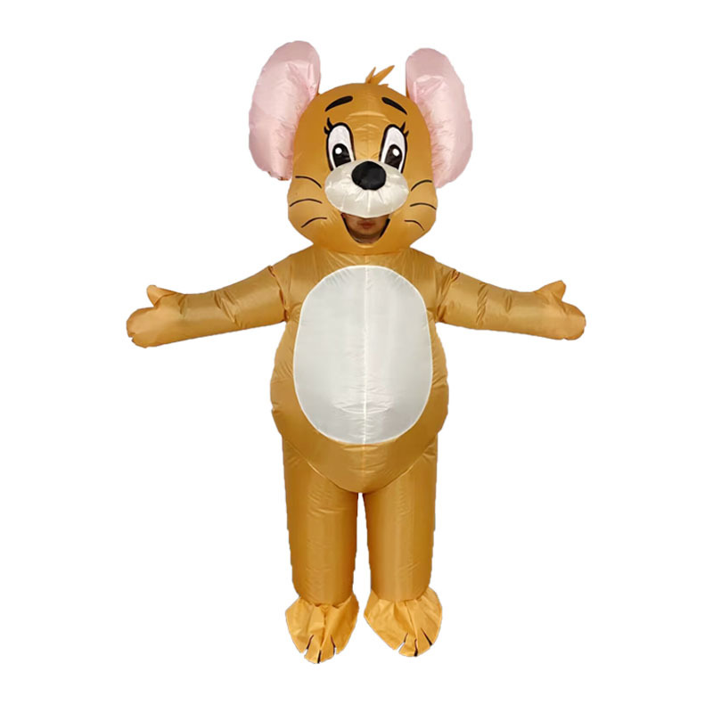 Fábrica transfronteriza gato y ratón dibujos animados muñecas inflables Halloween espectáculo comercial crucero caminando espectáculo escenario ropa de props