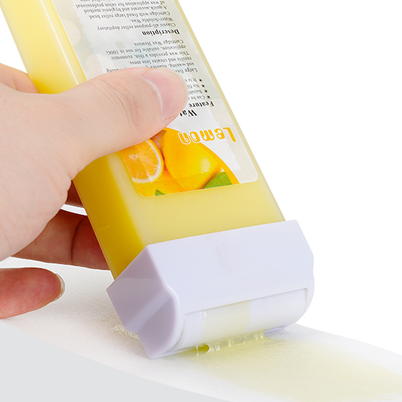 Bloque de cera depilatoria con rodillo – cera de azúcar soluble en agua, 150 g, cera de abejas suave, venta directa de fábrica