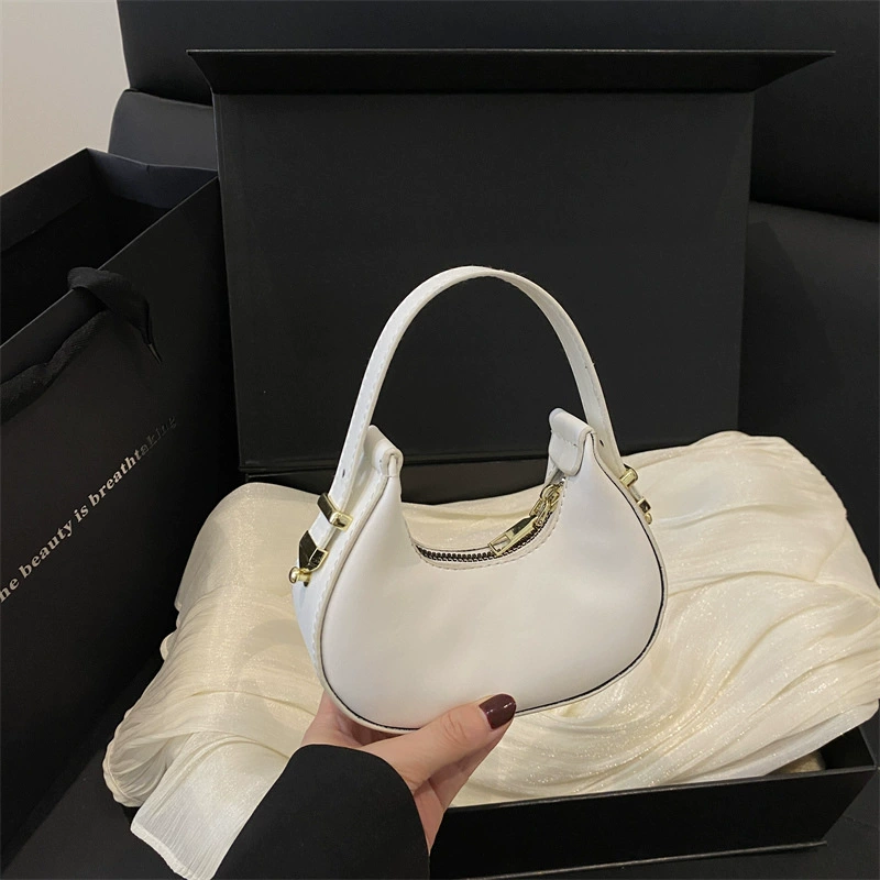 Модная и милая мини-сумочка для женщин, дизайн нишевый, кросс-бордерный, новинка 2025 года, сумка-полумесяц