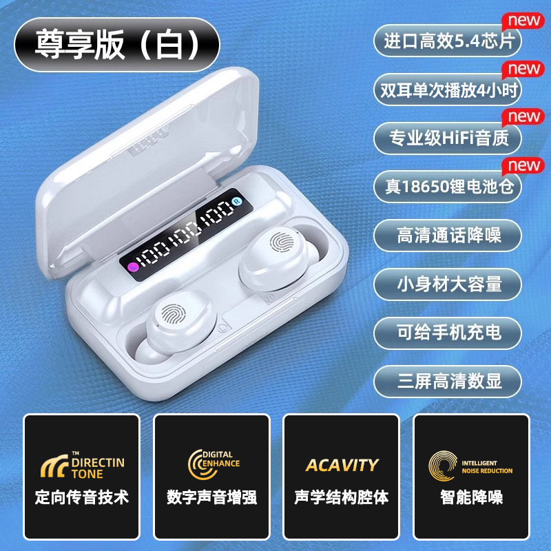ワイヤレス Bluetooth ヘッドセット 2025 新しい公式本物のインイヤースポーツノイズリダクション超長バッテリー寿命と大容量バッテリー|undefined