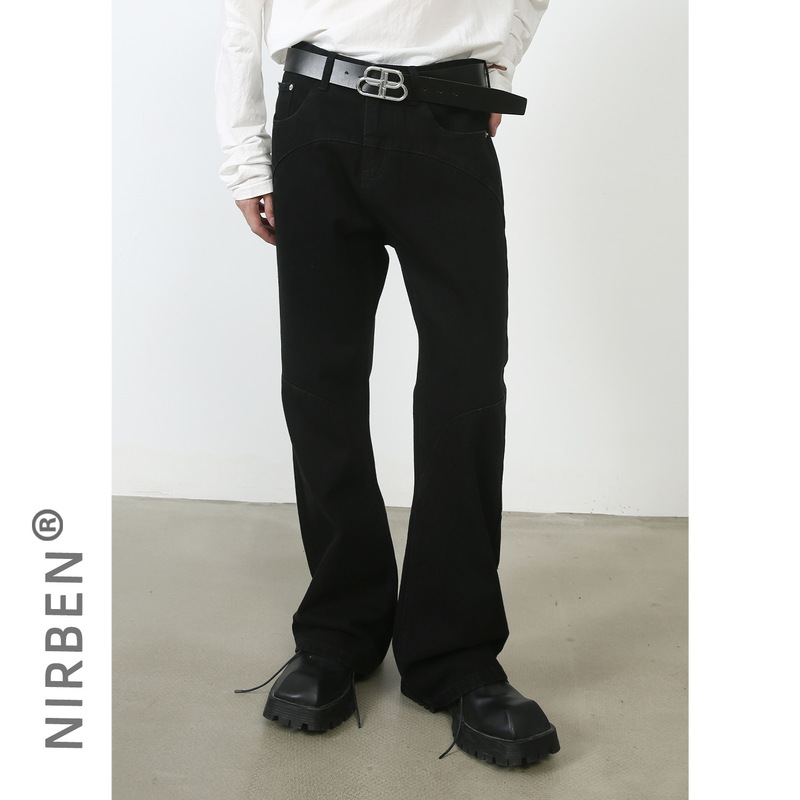 nirben Denim | American retro high-grade jeans men's fashion brand Ruan Shuai fried street European and American micro horn pants