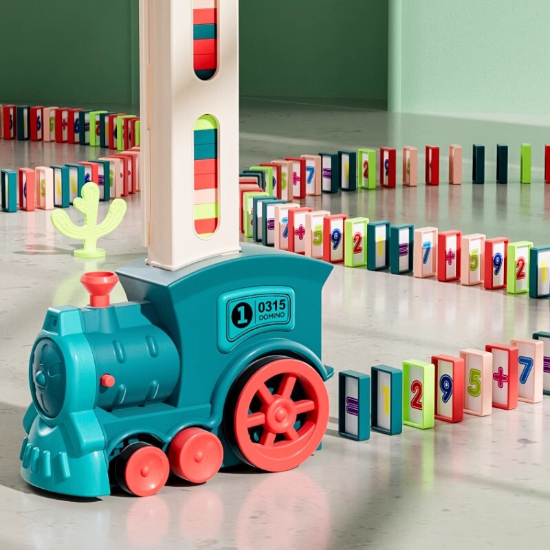 Domino Toy Train Set for Kids, Automatic Domino Placing Toy, Popular Online Toy Domino Toy Train Set for Kids, Automatic Domino Placing Toy, Popular Online Toy