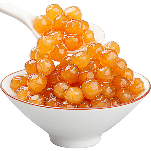 Quick-cooking amber pearl powder balls 500g quick-cooking pearl bean milk tea shop special dessert accessories amber boba pearls