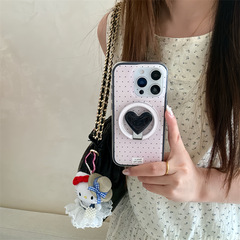 ins韩系简约波点KT磁吸适用iPhone17苹果16ProMax/15手机壳少女心