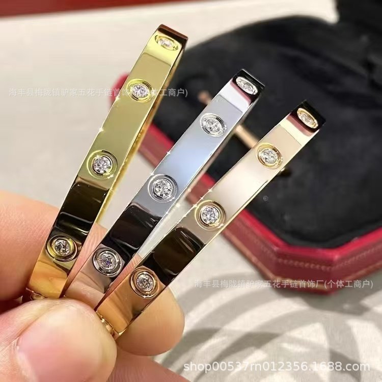 (Gold color, wide version with 10 diamonds) [16cm-19cm, please note the size whe…