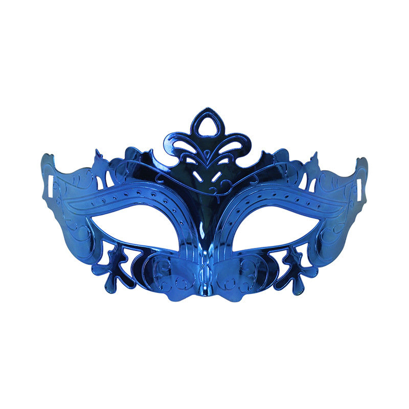 Venta caliente transfronteriza galvanoplastia calada Carnaval de Halloween multicolor de media cara Los hombres admiten máscara de fiesta máscara de bar