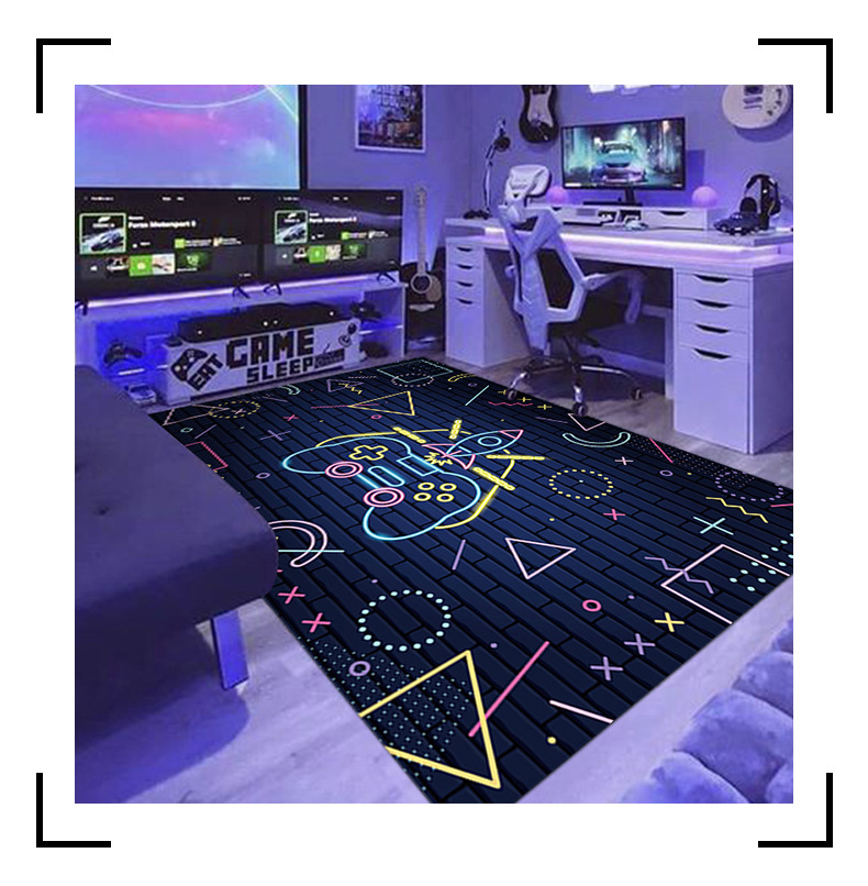 跨境地毯,游戏机手柄地垫,外贸地毯,地毯代发