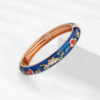 Fashionable retro blue bracelet, enamel, wide color palette