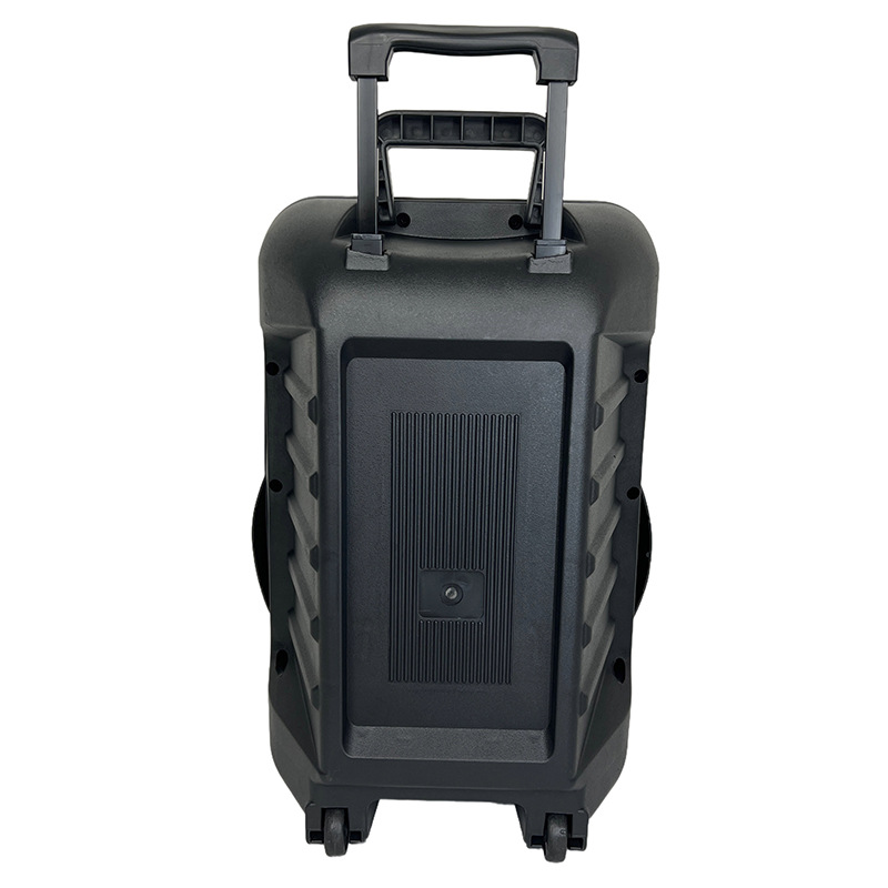 Productos explosivos transfronterizos de 12 pulgadas 20W barra de tracción portable rueda universal reproductor Bluetooth con cable