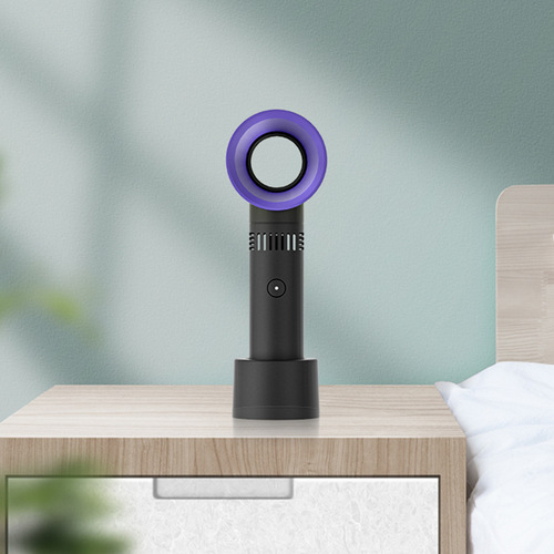 Creative Mini Portable USB Charging Desktop Fan with No Leaf Design, Model ZERO9, Handheld Small Fan for Wholesalers
