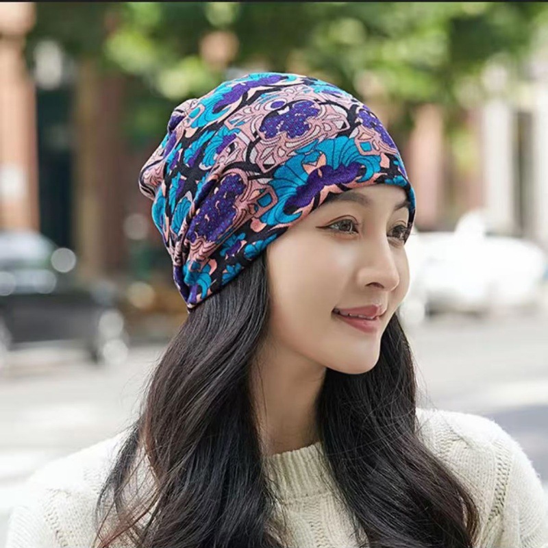 Autumn and Winter Versatile Neck Warmer Scarf Hat Neck Protector Versatile Trendy Outdoor Windproof Warm Neck Scarf