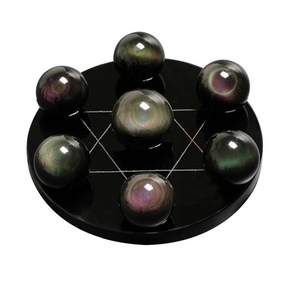 Ice color Obsidian Star of David Rainbow Obsidian Star of David Decoration furniture decorate Fengshui Decoration wholesale